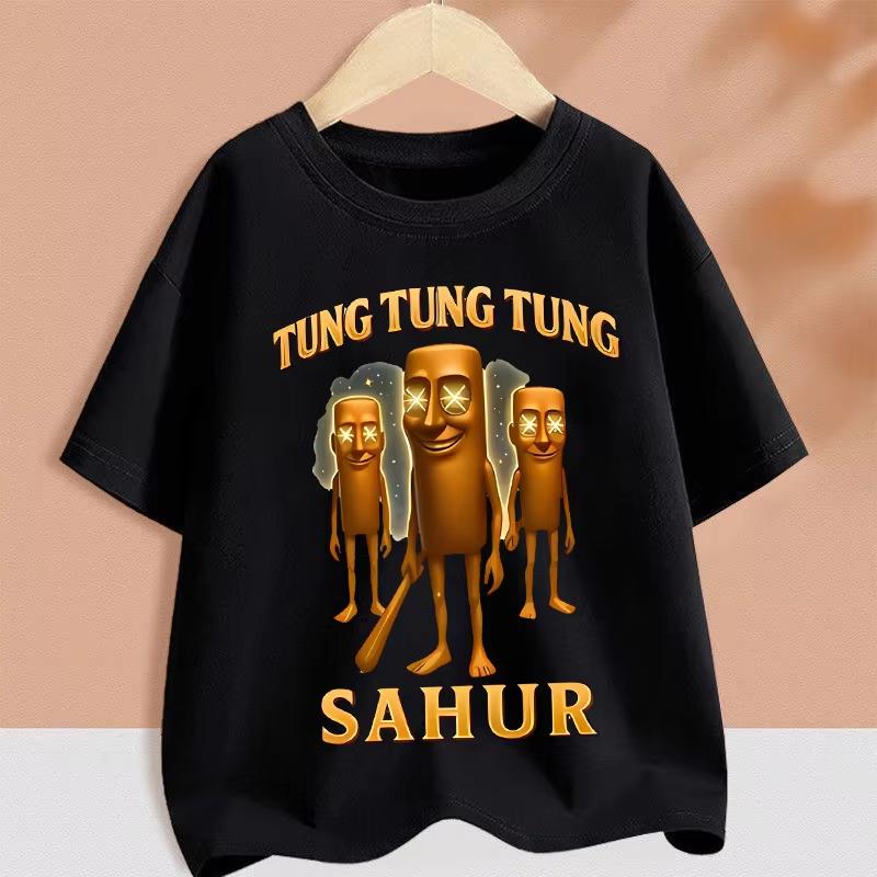 Kids Clothes Funny Italian Brainrot Children's T Shirt Cartoon Graphics Casual Vintage Boys Girls Short Sleeve Tee Top