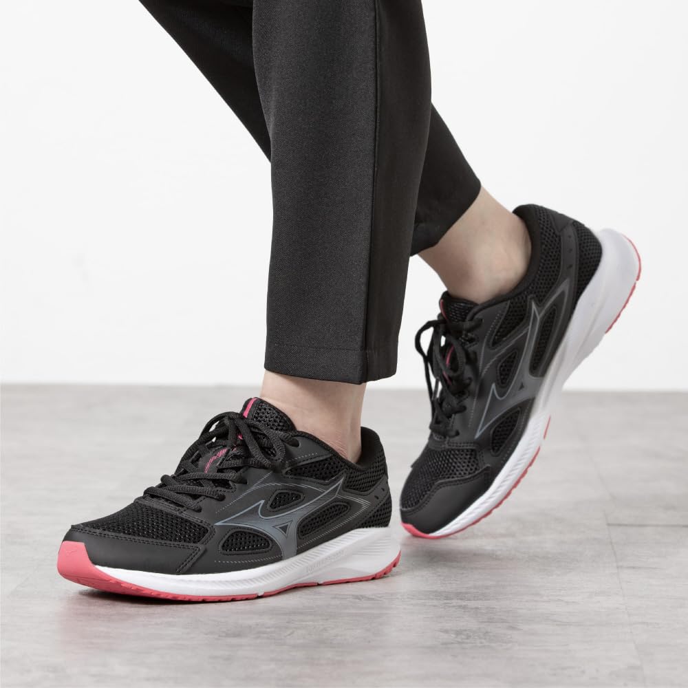 Running Shoes Maximizer 26 Black x Charcoal Gray x Pink cm 3E [Mizuno] Women's 24.5