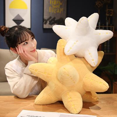 Cartoon Creative Meteor Plush Doll Toy Soft Bed Sleeping Pillow Star Fish Plushie Home Sofa Decorative Cushion