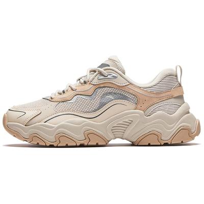Meteorite Comfortable And Trendy Slip Resistant Abrasion Resistant Low Top Casual Shoes Women's Beige Gray Sneakers 122448856-6