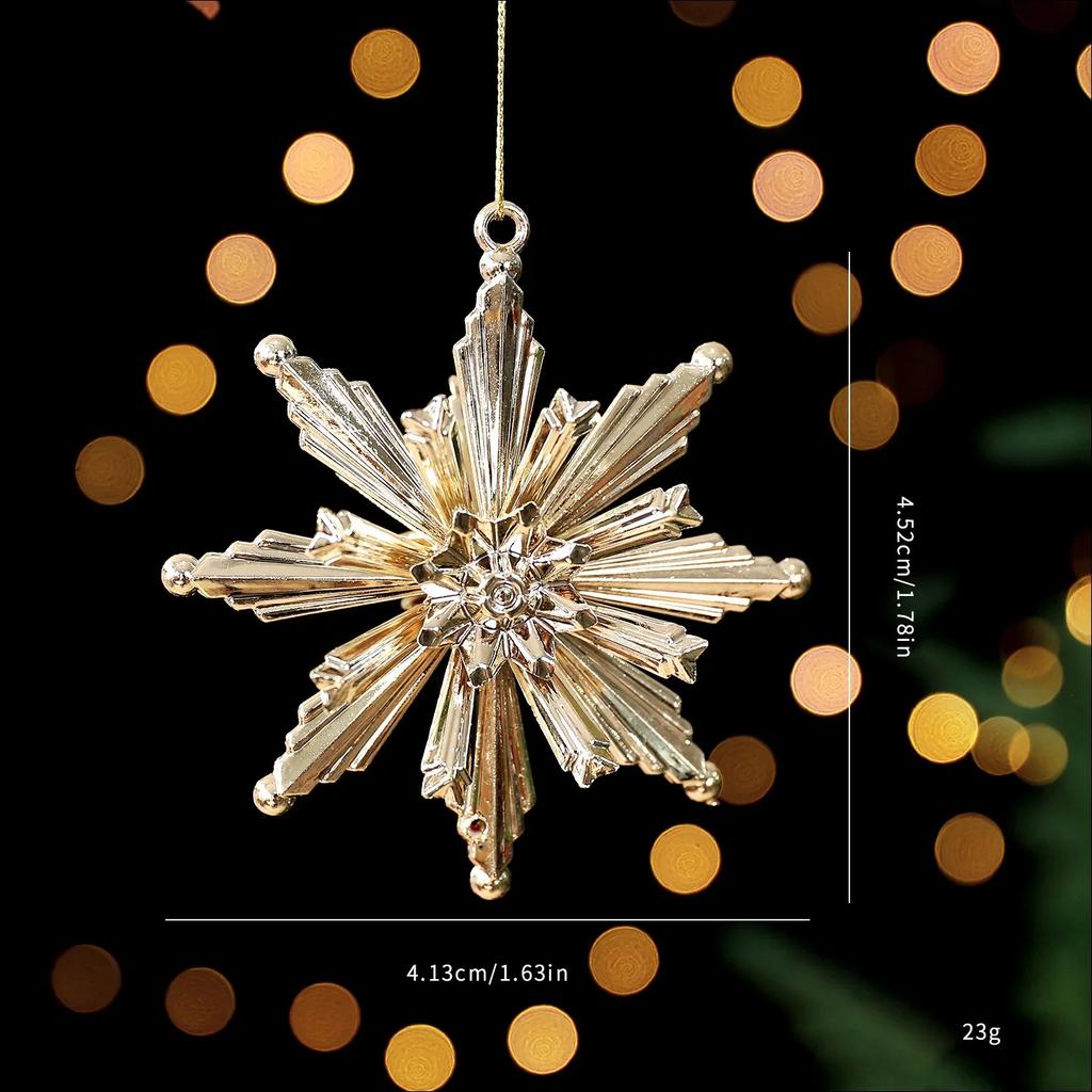 Christmas Tree Decoration Gold-plated Christmas Tree Pendant Fashion Hanging Ornaments For Home Xmas Decor
