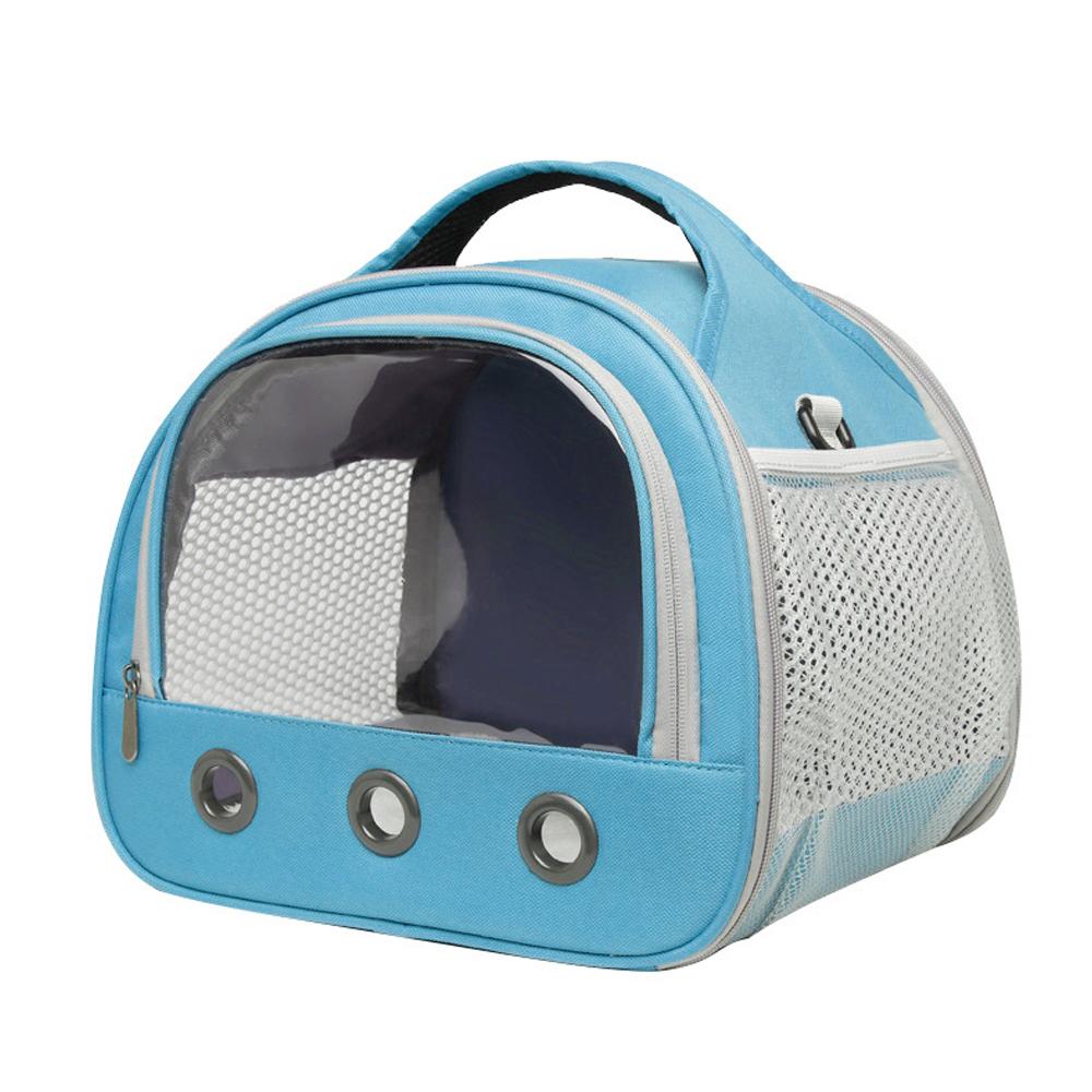 Portable Small Animal Hamster Carrier Bag Breathable Guinea Pig Outdoors with Transparent Window Handbag Rabbits Shoulder Strap