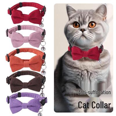 Bowknot Safety Collar with Bell for Cats & Puppies