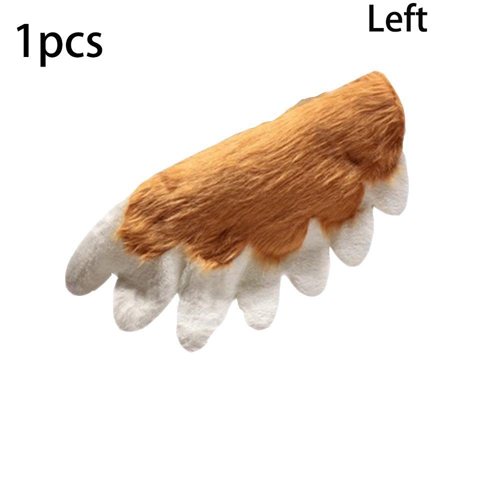 1 Paire de Gants Patte Fursuit en Matière Moelleuse Style Ours Style Chat Ailes Gigantes Portables Design Mignon Inspiré du Manga Jouets en Peluche One Size brown