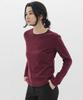 Keullaepeu Robin Round T-Shirt _Burgundy