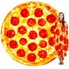 Creative Large Flannel Round Burrito Blanket - Super Soft Indian Roti Nap Throw Blanket
