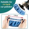 Sukh 12PCS Car Buffing Pads - Car Polishing Bonnet Pad Buffing Pads 5 To 6 Inches Microfiber Polish Pads Orbital Buffer Pads Wax Cover Kit For