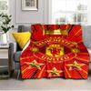 Coperta con stemma del Manchester United Coperta in flanella da esterno per campeggio, escursionismo, feste in giardino, essenziale per picnic, regalo per famiglia e amici