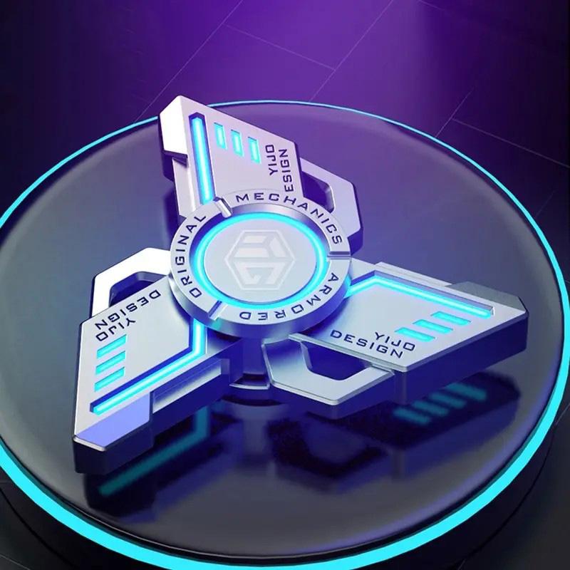 In Glow The Dark Metal Edc Spinner Relieve Stress  Anxiety With This Smooth-Spinning Hand Toy Perfect Fidget Gift For Men Boys