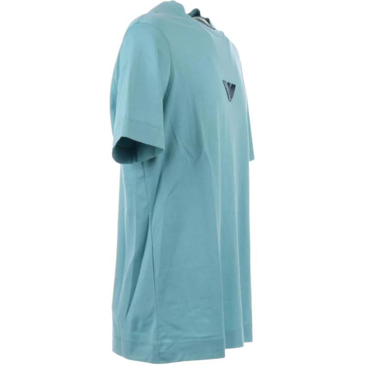 Emporio Armani Round Neck Logo Pullover Short Sleeve T-Shirt Men Tops 3D1TH0-1JOCZ-0744