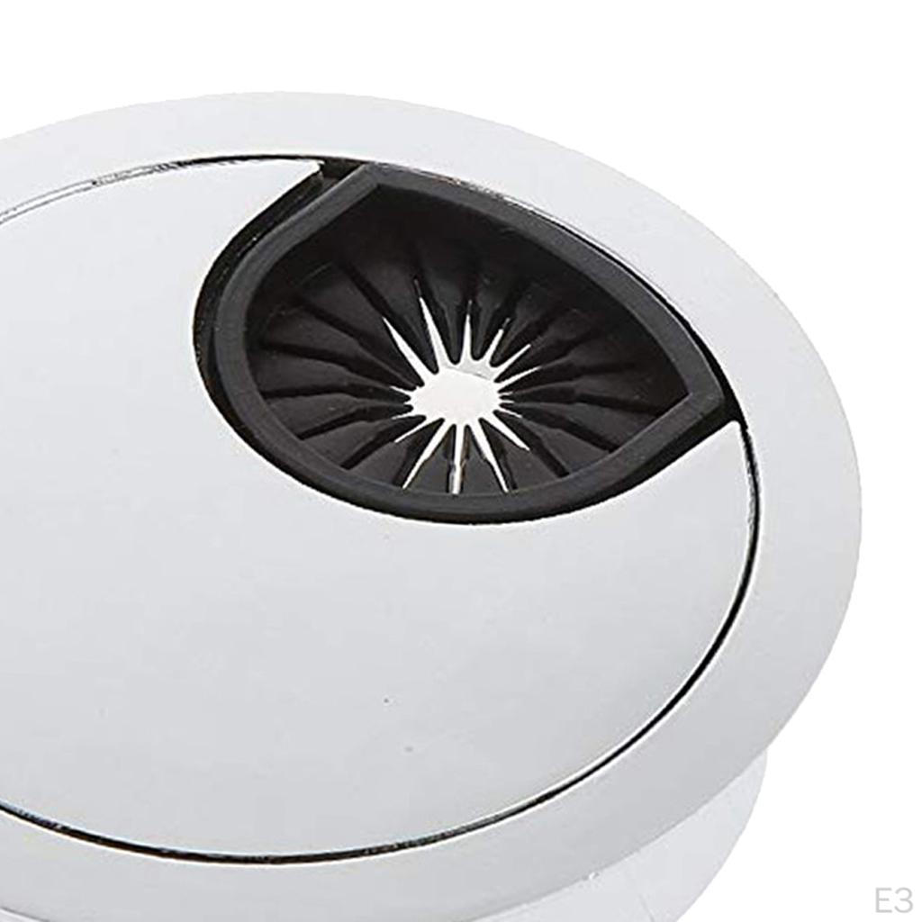 Pack Cable Desk Grommet Cover - 60mm