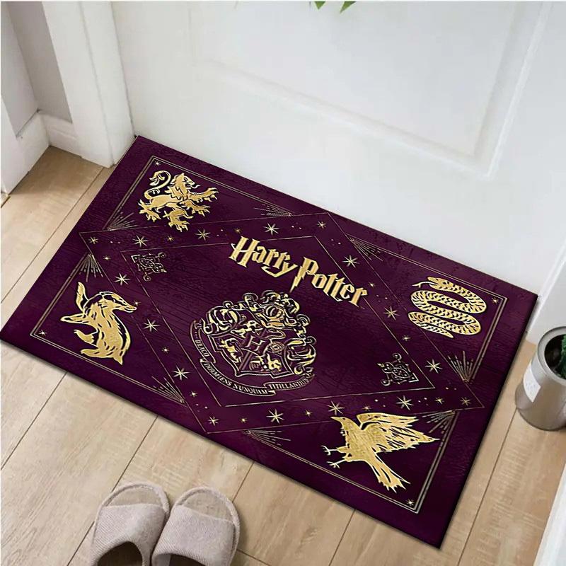 1pc Office Carpet Chair Mats Harry Potter Hogwarts Crest Perfect for Office Chairs, Living Rooms, Or Bedrooms,Polyester Carpet.HDT119 60cm by 90cm