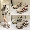 Spring New Little White Shoes Female Student Sports Shoes Internet Celebrity Casual Women's Shoes Versatile Thick-soled Leather Training Shoes