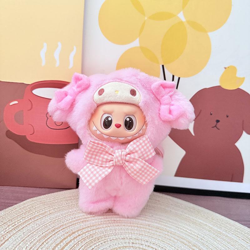 Cute Animals for Labubu Doll Clothing Set Hat 17cm Clothes Shoes Doll DIY Accessories Training Sitting Party Games Toys Gifts