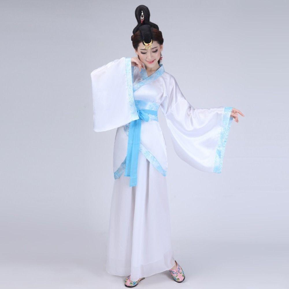 Traditional Chinese Ancient Dress Flower Embroidery Chinese Costume Chinese Hanfu Skirt  Girls