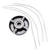 Universal Aluminum Grass Trimmer Head with 4 Lines Brush Cutter Head Thread Cutting Line Head for Lawn Mower Accessories