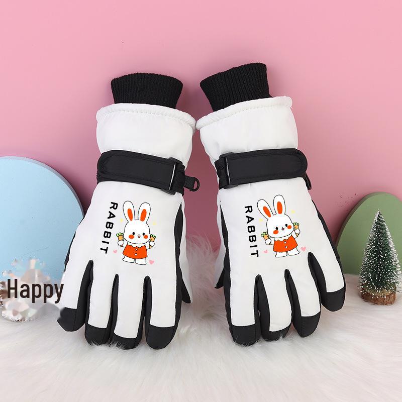 

Детские зимние лыжные перчатки: Плотный, морозостойкий, водонепроницаемый, ветрозащитный, нескользящий, теплый хлопок для детей от 3 до 17 лет.