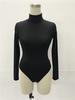 Sexy Choker Long Sleeve Jumpsuit Slim All-match Bottoming Shirt Shaperwear