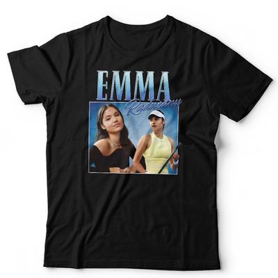 Emma Raducanu T-Shirt Wertschätzung Unisex Throwback Hommage Tennis Wimbledon