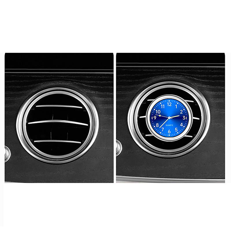 Automobile Air Outlet Dashboard Clock Stick-On Electronic Noctilucent Decoration Auto Ornament Car Accessories For Car