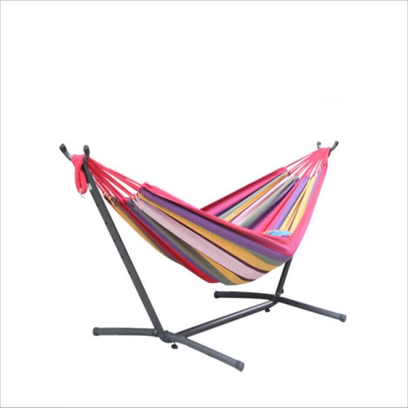 Outdoor Canvas Hammock with Stand