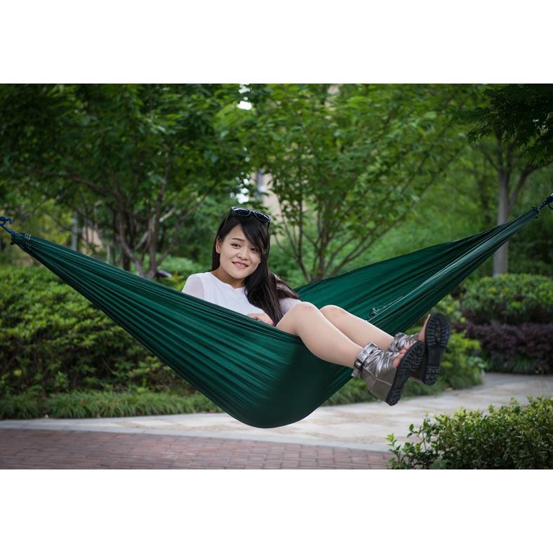 Tewango Tragbare Hängematte für 1–2 Personen, Outdoor, Camping, Hängehängematte, Schaukelbett, Nylon