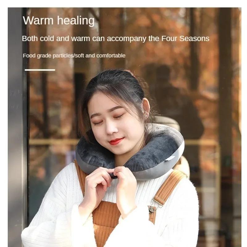 Ushaped Pillow Foam Particles Slow Rebound Filler Outdoor Travel Airplane Car Nap Neck Pillow Neck Pillow Home and Garden
