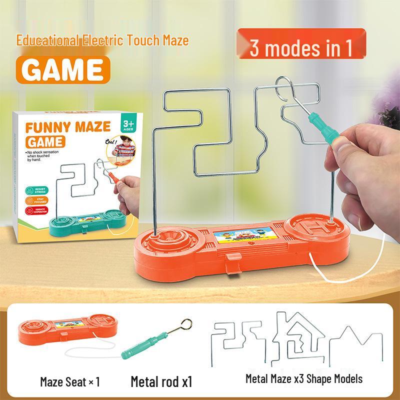 Electromagnetic Hot Wire Maze Educational Game for Hand-Eye Coordination and Concentration Training