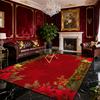 American Red Christmas Carpet for Living Room Decoration Sofa Coffee Table Area Rugs for Bedroom Large Area Floor Mat Washable