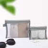 3pcs/set Transparent Mesh Zipper Cosmetic Bag Women Necessary Organizer Fashion Small Large Black Toiletry Makeup Pouch Case