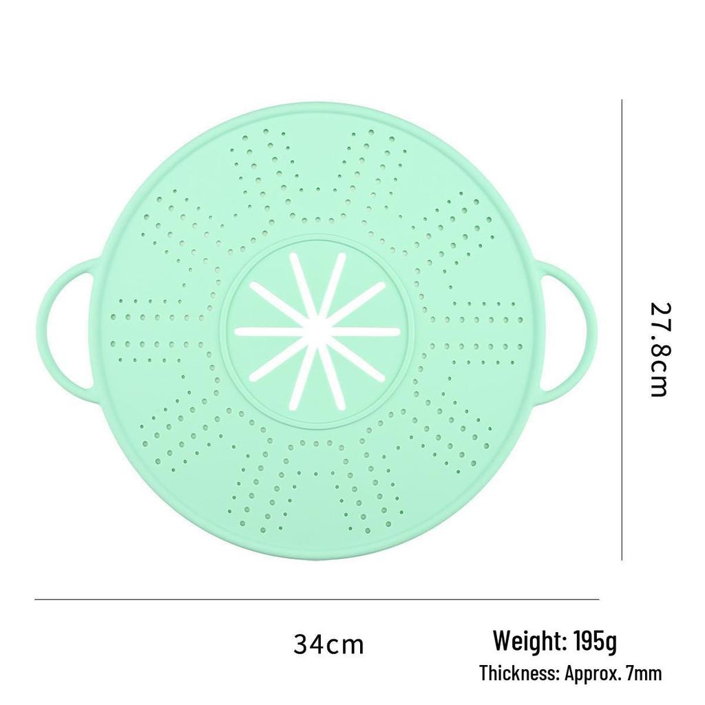 Silicone Anti-Overflow Lid for Cooking Porridge - Anti-Splash, Anti-Boil, Kitchen Pot Lid