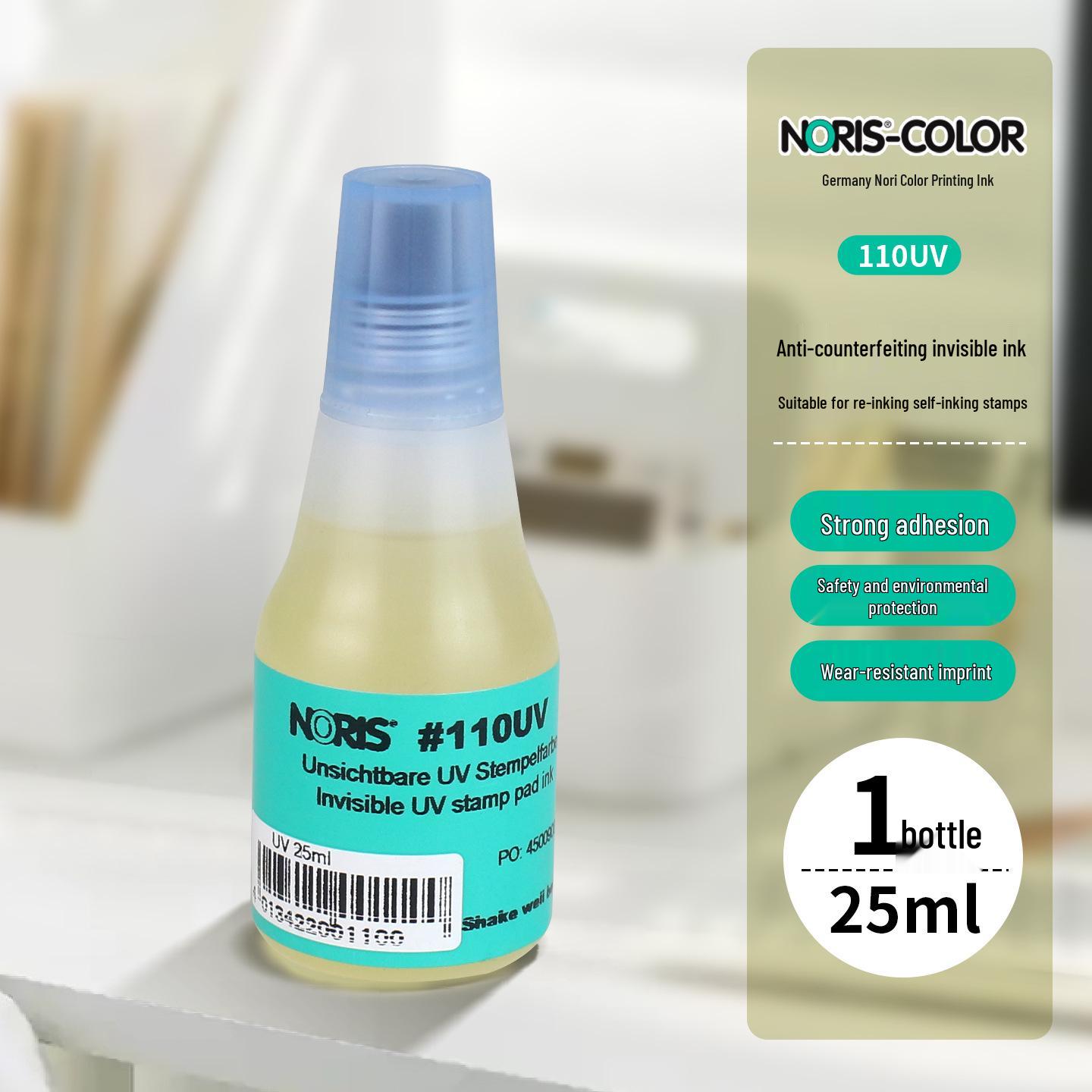 NORIS UV Fluorescent Invisible Ink Pad - Anti-counterfeit Colorless Stamp Ink