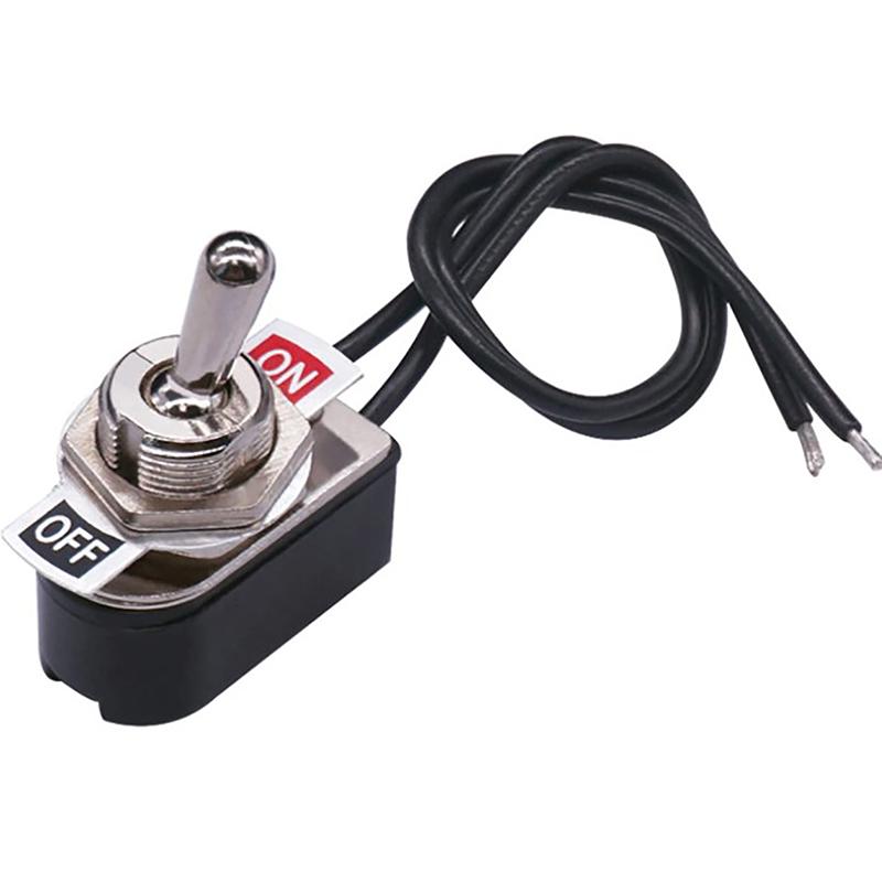 Ac250V 3A On/Off Prewired Standard Toggle Switch With Wire Cable Kns-1 Spst Contacts Switch Electrical Equipment