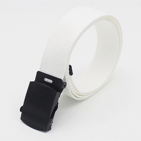 Ceinture Femme Toile Jeans Décorative Boucle Automatique Ceinture en Tissu Ceinture Femme