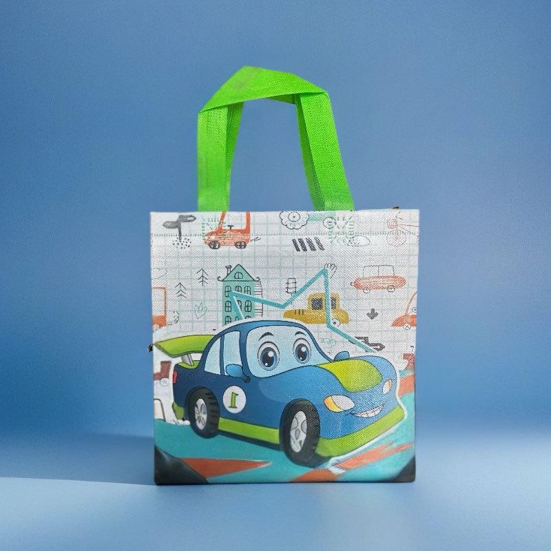 StoBag Cartoon Car Bags for Sweets Kids Birthday Gift Candy Treat Bag Cute Vehicle Party Favors Reusable Gift Packaging Boys