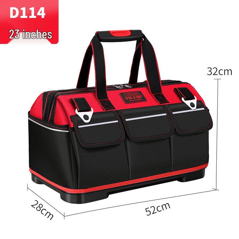 Bolsa de herramientas para electricista: Lona Impermeable y Duradera con Diseño Ampliado y Resistente al Desgaste para un Almacenamiento Conveniente y Multifuncional.