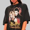 T-shirt Grafica Buffy L'ammazzavampiri Buffy & Angel Buffy Anni '90 Serie TV Film Y2K 2026 Estate Nuova Maglietta in Cotone Uomo Donna