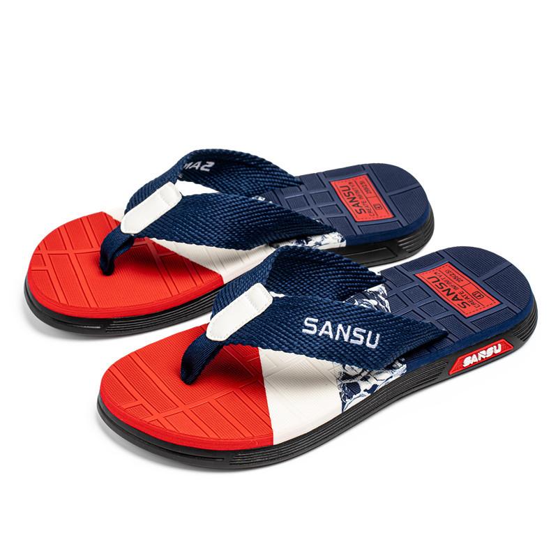 

Flip-flops summer men s casual slippers new outer wear pinch feet non-slip and wear-resistant sports sandals trendy beach shoes 39