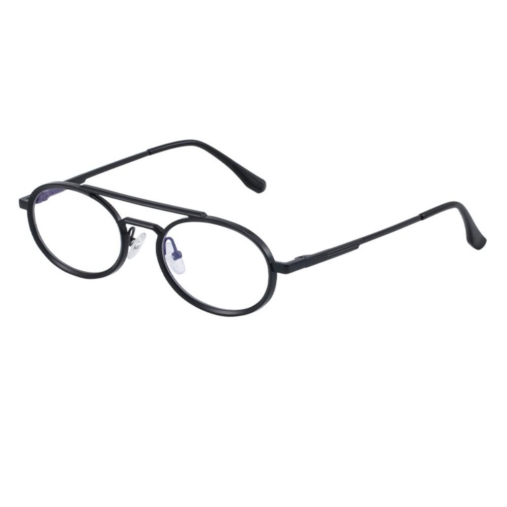 Small Frame Oval Sunglasses Double Beam Steampunk Sunglasses Punk UV400 Sun Glasses  Unisex
