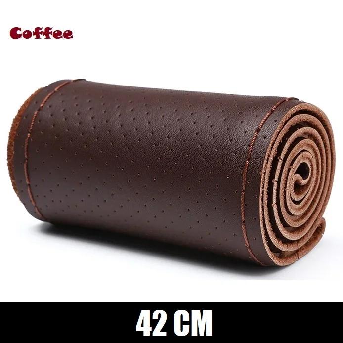 New Steering Wheel Cover Truck Handle Cover 42CM 45CM 47CM 50CM Braid Leather Car Steering Wheel Case for Truck Lorry Accessorie