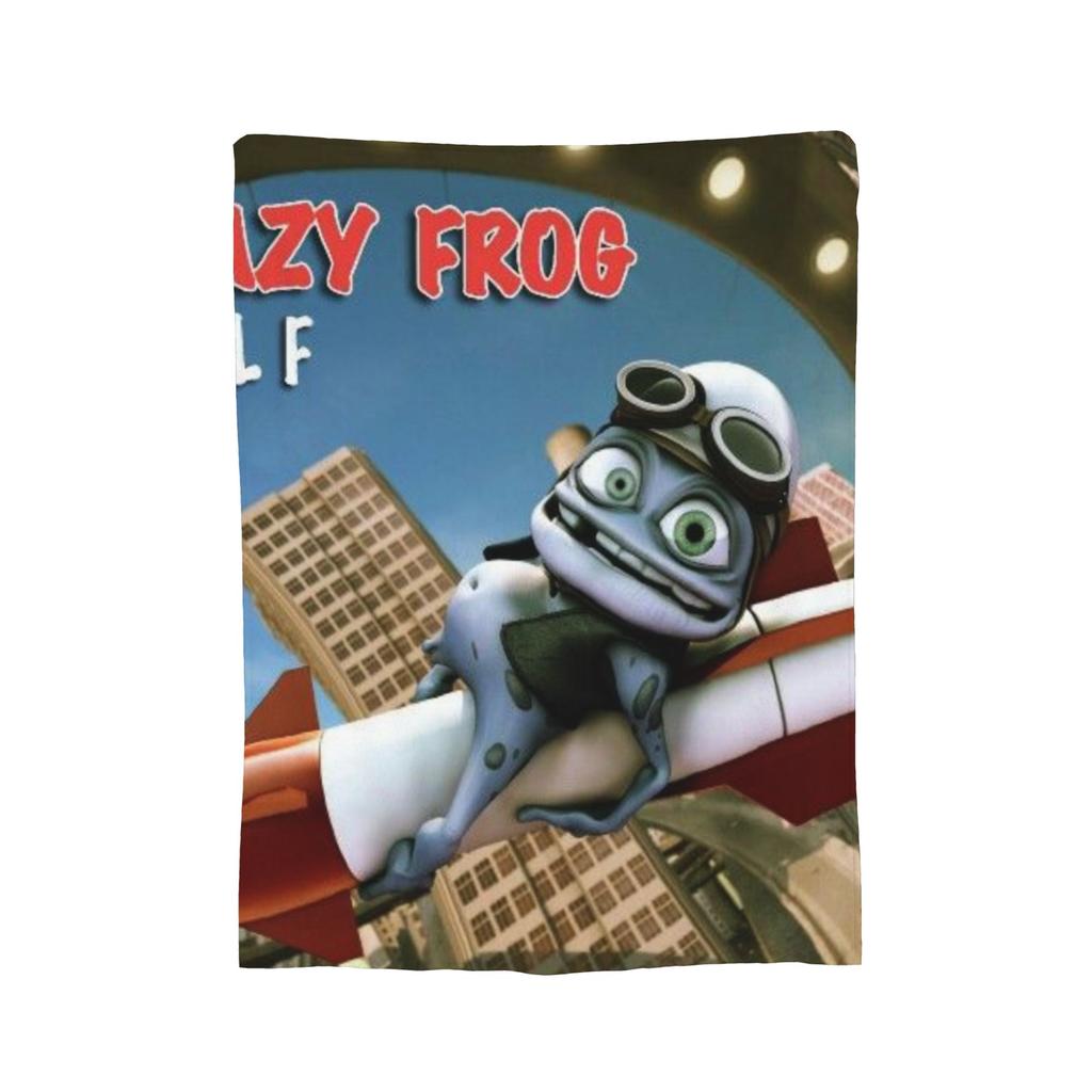 Coperta Cartone Animato Crazy Frog Ultra Morbida Coperte Plaid per Divano 50x60 Pollici Diverse Misure Trapunta Sottile in Peluche