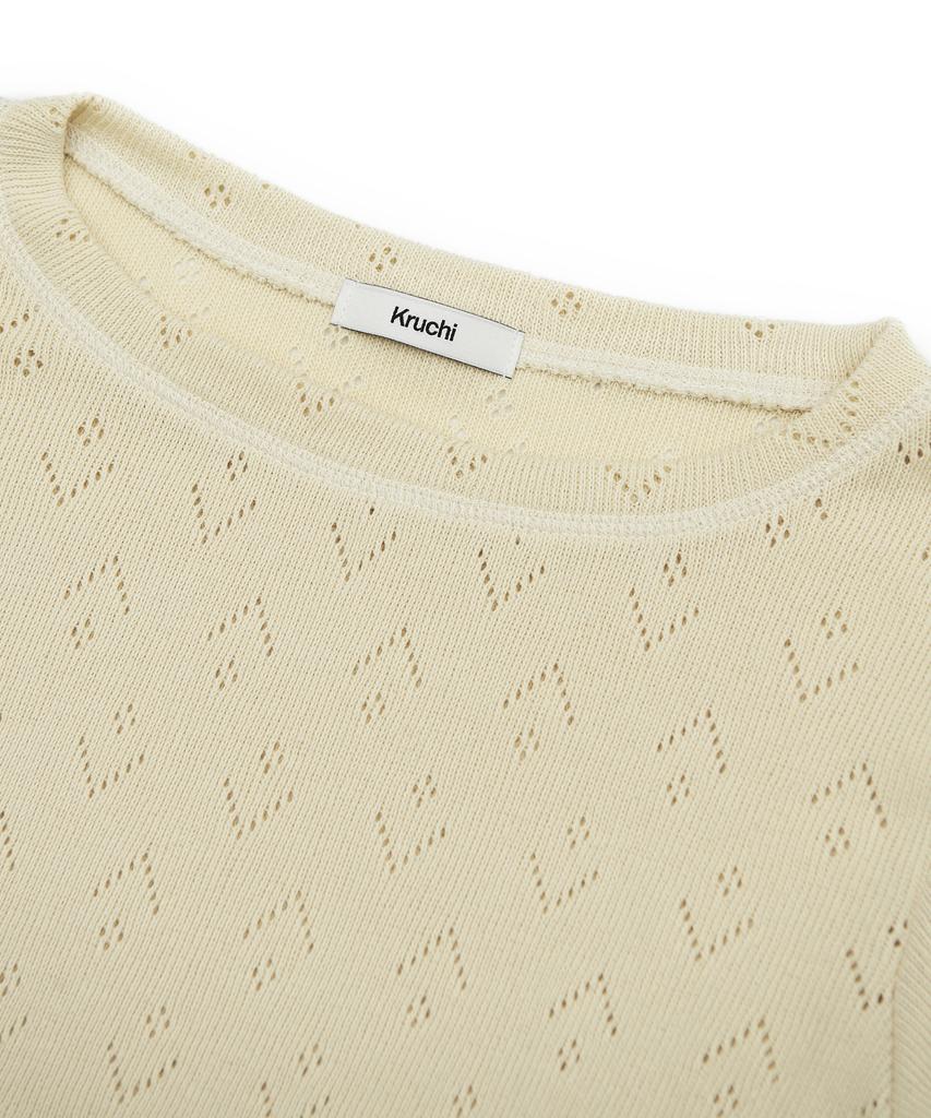 Keuluchi Punching Knit (Cream) Womens
