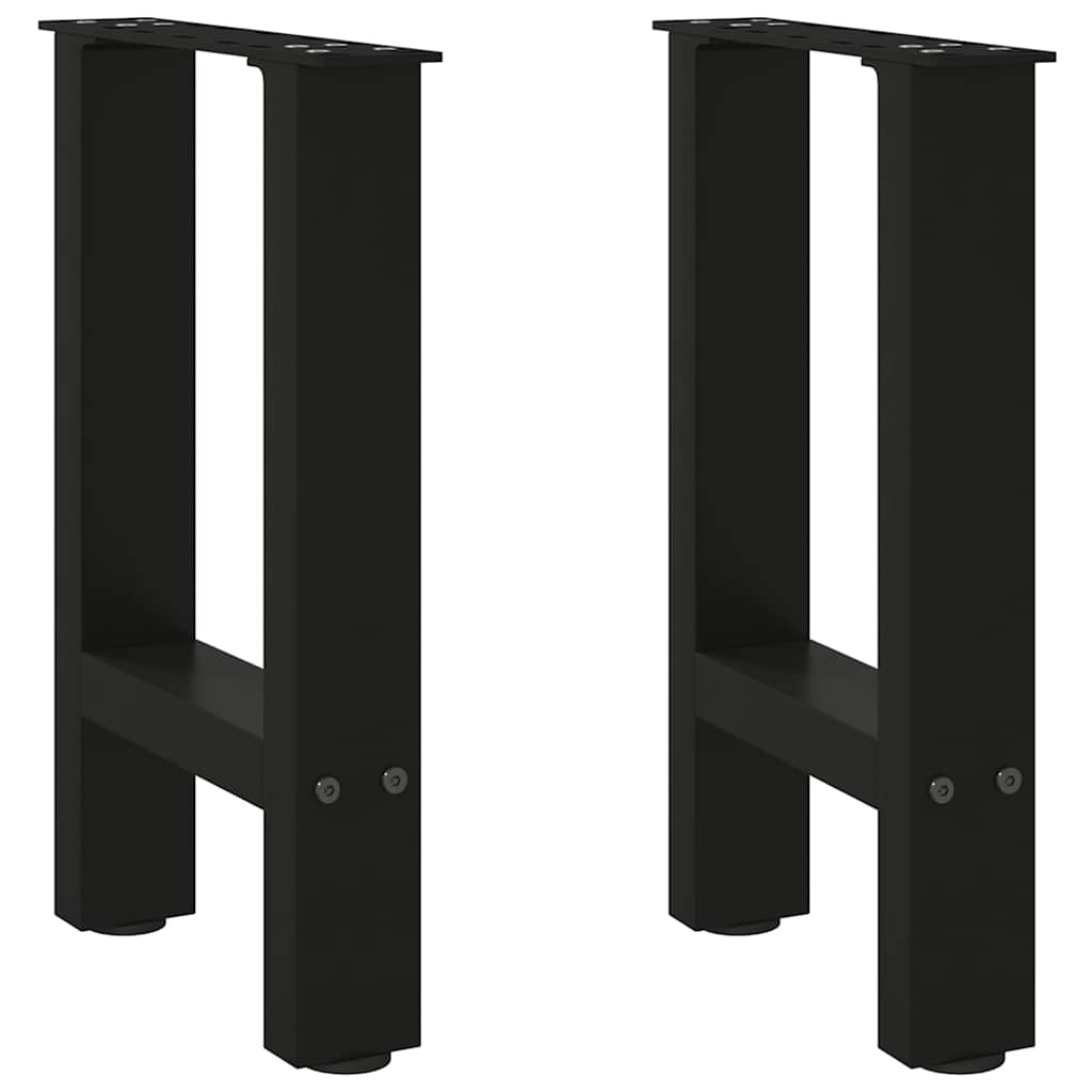 Vidaxl Nogi Do Stolika Kawowego, Czarne, 2 Szt., 38X(42-43) Cm, Stal