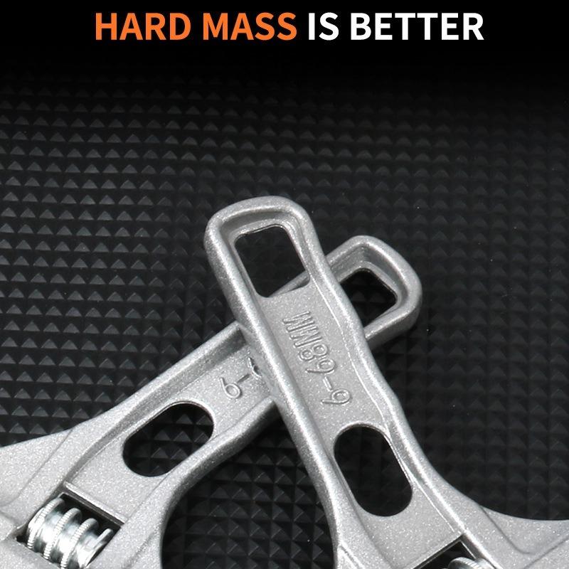 Compact Adjustable Wrench - Large Jaw Opening&Strong Grip, Aluminum Multitool for Bathroom Plumbing Repair, DIY Home Maintenance