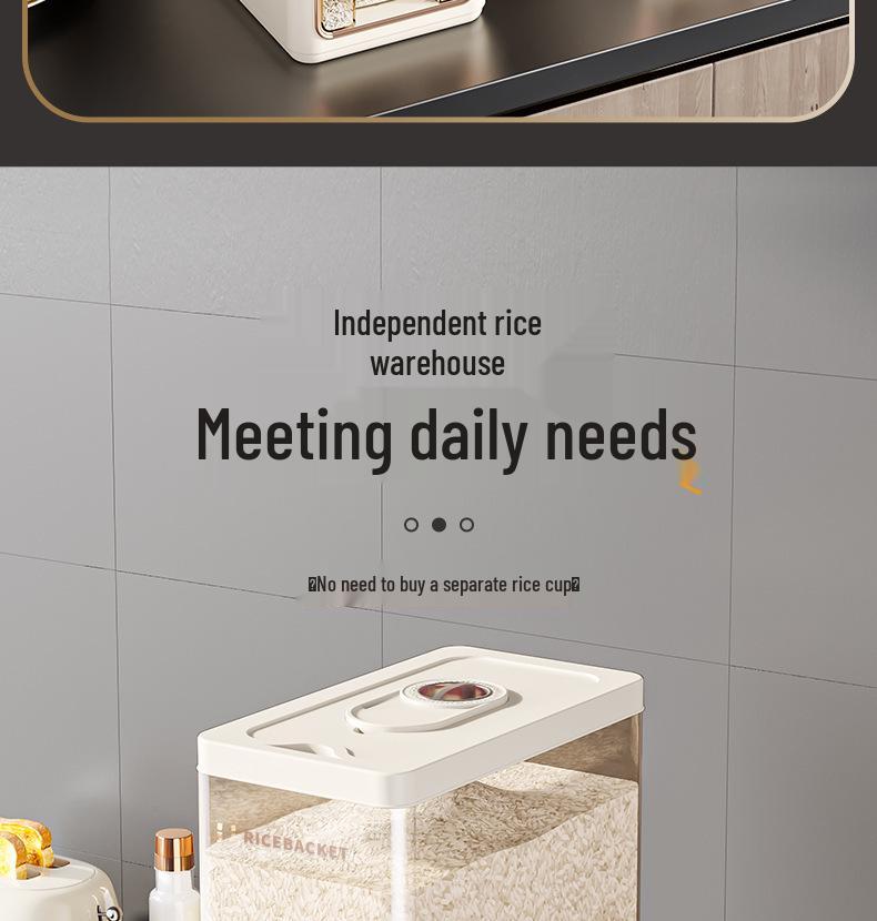 Household Food-Grade Sealed Rice & Flour Storage Container – Insect & Moisture Proof