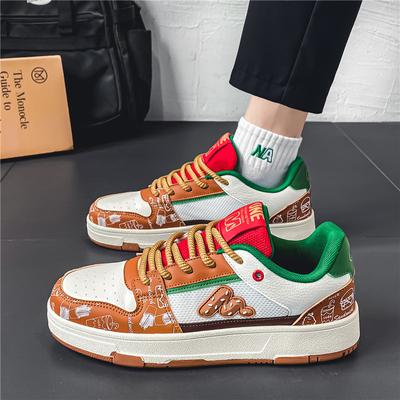 Neue Herren-Jugend-Freizeit-Board-Schuhe Modische und personalisierte Leder-Trendschuhe Bequeme Skateboardschuhe Größe 39-44