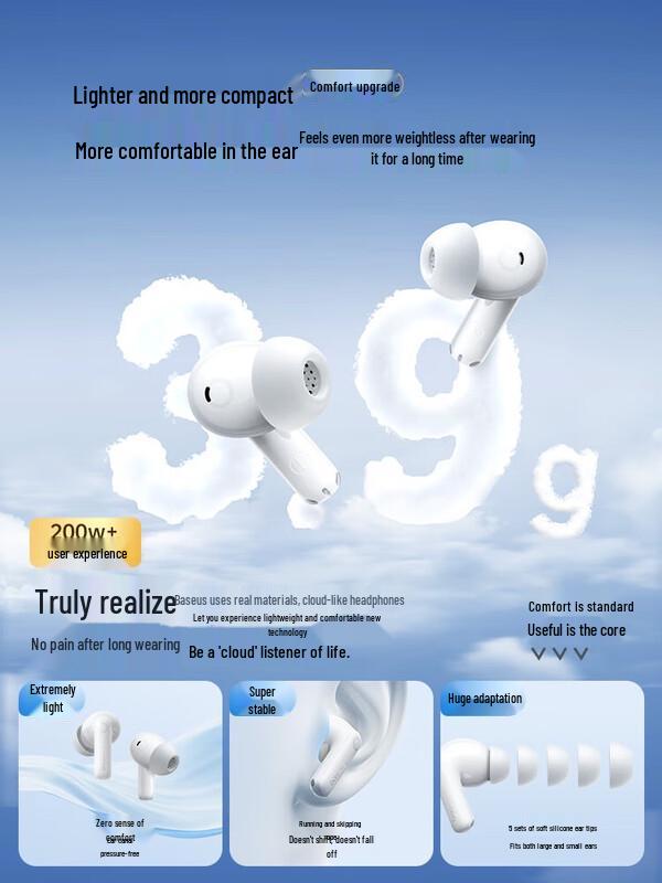 Baseus M3s Hybrid ANC Hi-Res In-Ear Wireless Earbuds