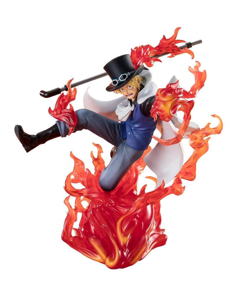 TAMASHII NATIONS Figuarts ZERO ONE PIECE [Super Fierce Battle] Sabo - Fire Fist King's Rook - Approx. 190mm PVC & ABS Painted Complete Figure