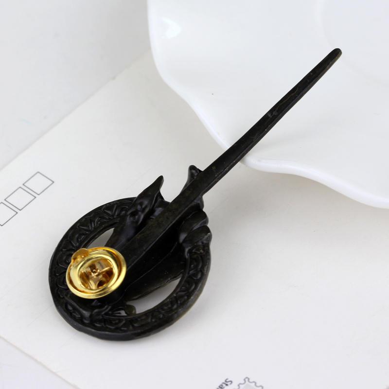 Europäische und amerikanische Film- & TV-Peripherie Königshand-Brosche Schmuck