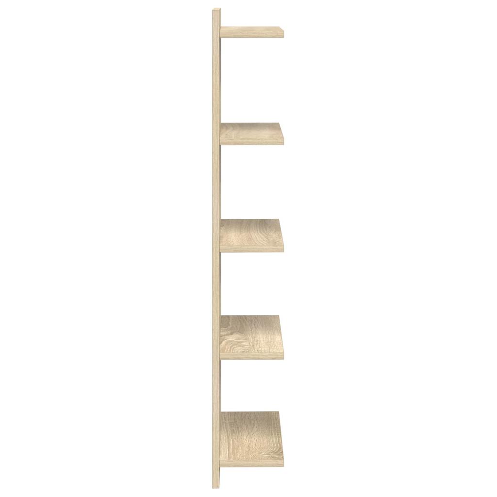 Wall Shelf 2 pcs Sonoma Oak 30 x 15 x 100 cm Engineered Wood